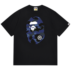 Color Camo Side Big Ape Head Tee