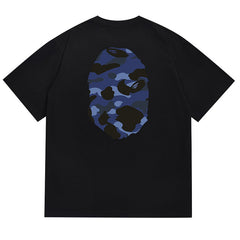 Color Camo Side Big Ape Head Tee