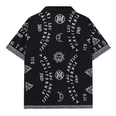 Ouija Board Bowling Shirt In Black