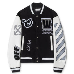 leather wool varsity Jacket