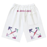 Off-White Brush Arrows Raw-Cut Shorts