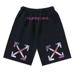 Off-White Brush Arrows Raw-Cut Shorts