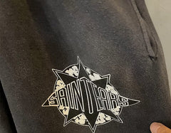 Saint Michael Denim Tears Logo-Print Cotton-Jersey Sweatpants