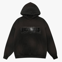 Essentials Boys Letter Pattern Hoodie