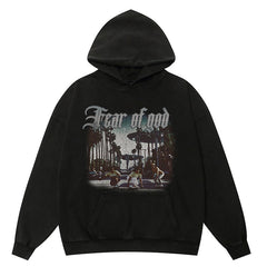 Essentials California Character Pattern Hoodie
