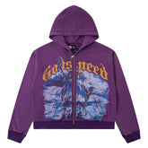 Chrome Liberty Zip Hoodies