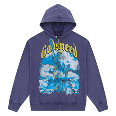 Chrome Liberty Zip Hoodies