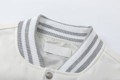 Crystal Full Lea Varsity Jacket