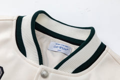 Men's Blue Cash Wool Varsity Jacket