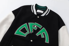 Croco Lea Wool Varsity Jacket