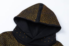 Crystal-Embellished Hoodie