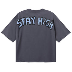 Stay High F-Terry Cropped Tee