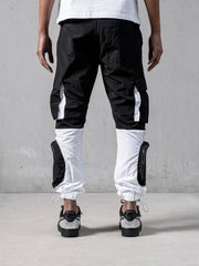 NODP Black & White Parachute Cargos