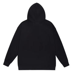 Ape Head Letter Pattern Print Hoodie