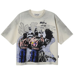 Natural Punks Rhinestone Cropped Tee