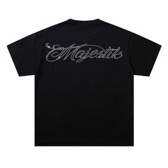 Washed Distressed Rhinestone Tee