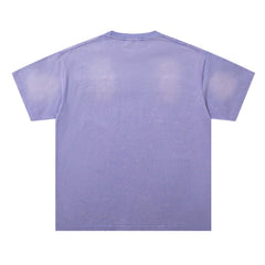 Washed Distressed Rhinestone Tee