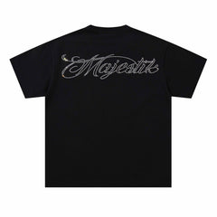 Washed Distressed Rhinestone Tee
