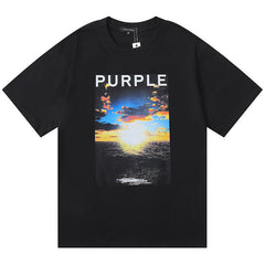 Sunrise At Sea Print T-Shirt