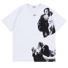 Off White Blurred Mary Skater T-Shirt