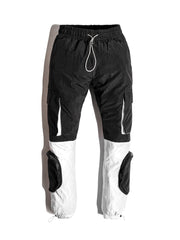 NODP Black & White Parachute Cargos