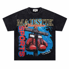 Boxing Gloves Rhinestone Tee