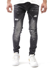 NODP Full Rhinestone Black Jeans