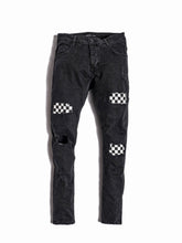 NODP Black Chequered Jeans