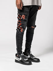 NODP Black Snake Jeans