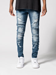NODP Blue Distressed Jeans