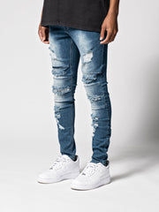 NODP Blue Distressed Jeans