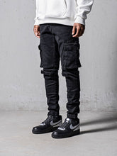 NODP Black Skinny Cargo Pants