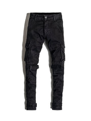 NODP Black Skinny Cargo Pants