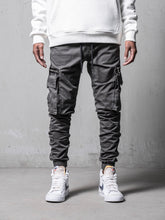 NODP Grey Cargo Slim Fit Pants