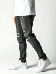 NODP No Knees Black Jeans