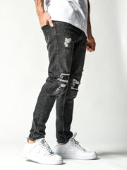 NODP No Knees Black Jeans