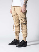 NODP Beige Swish Cargo Pants