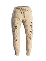 NODP Beige Swish Cargo Pants