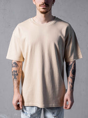 NODP Beige Oversize Tee