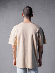 NODP Beige Oversize Tee