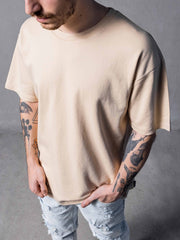 NODP Beige Oversize Tee