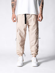 NODP Beige Parachute Cargos
