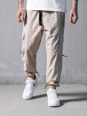 NODP Beige Parachute Cargos