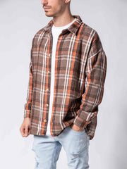 NODP Brown Flannel Shirt