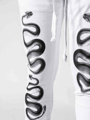 NODP White Snakes Pants