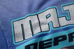 Washed Distressed Rhinestone Tee