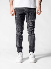 NODP Messy Black Jeans