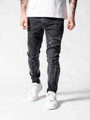 NODP Messy Black Jeans