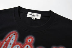 Washed Distressed Rhinestone Tee