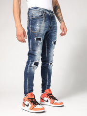 NODP Patch Blue Denim Jeans